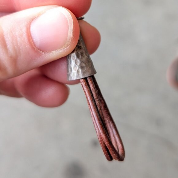 Set of Three Brown Tone Teardrop Dangle Earrings - Picture 10 of 12